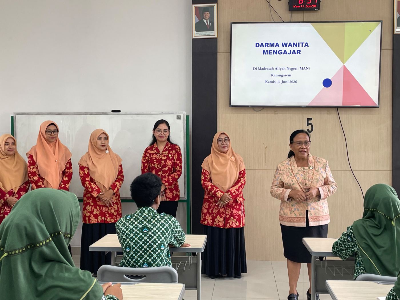 DWP Mengajar di MAN Karangasem, Perkuat Pemahaman Moderasi Beragama Generasi Muda