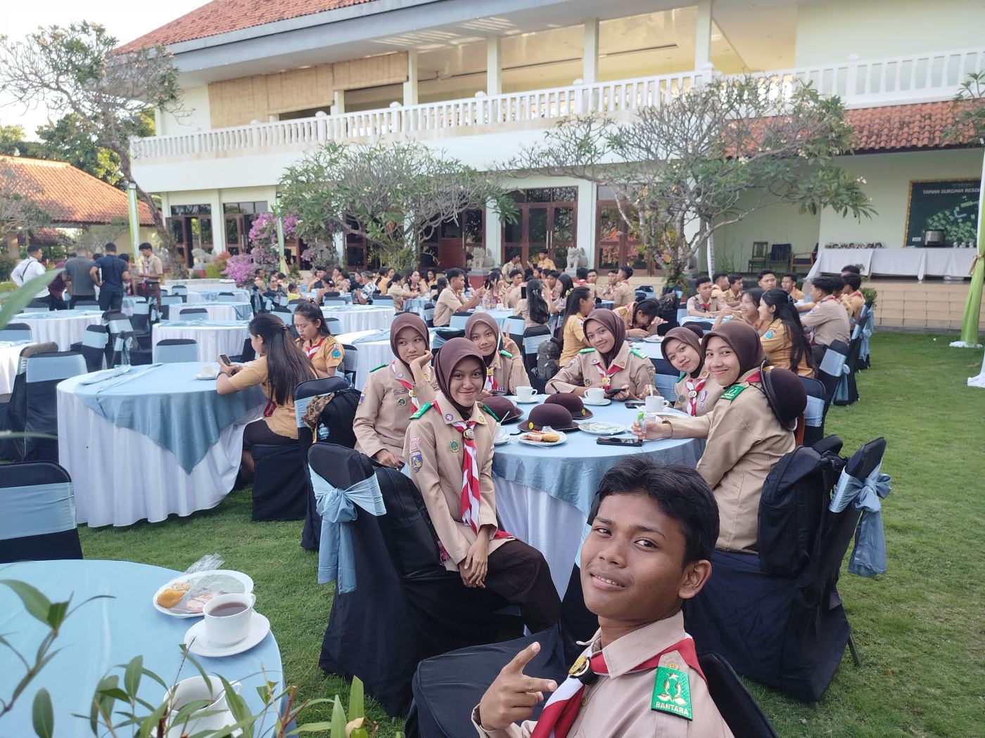 Pramuka Karangasem Hadiri Groundbreaking Riset Energi Terbarukan Perairan Bali