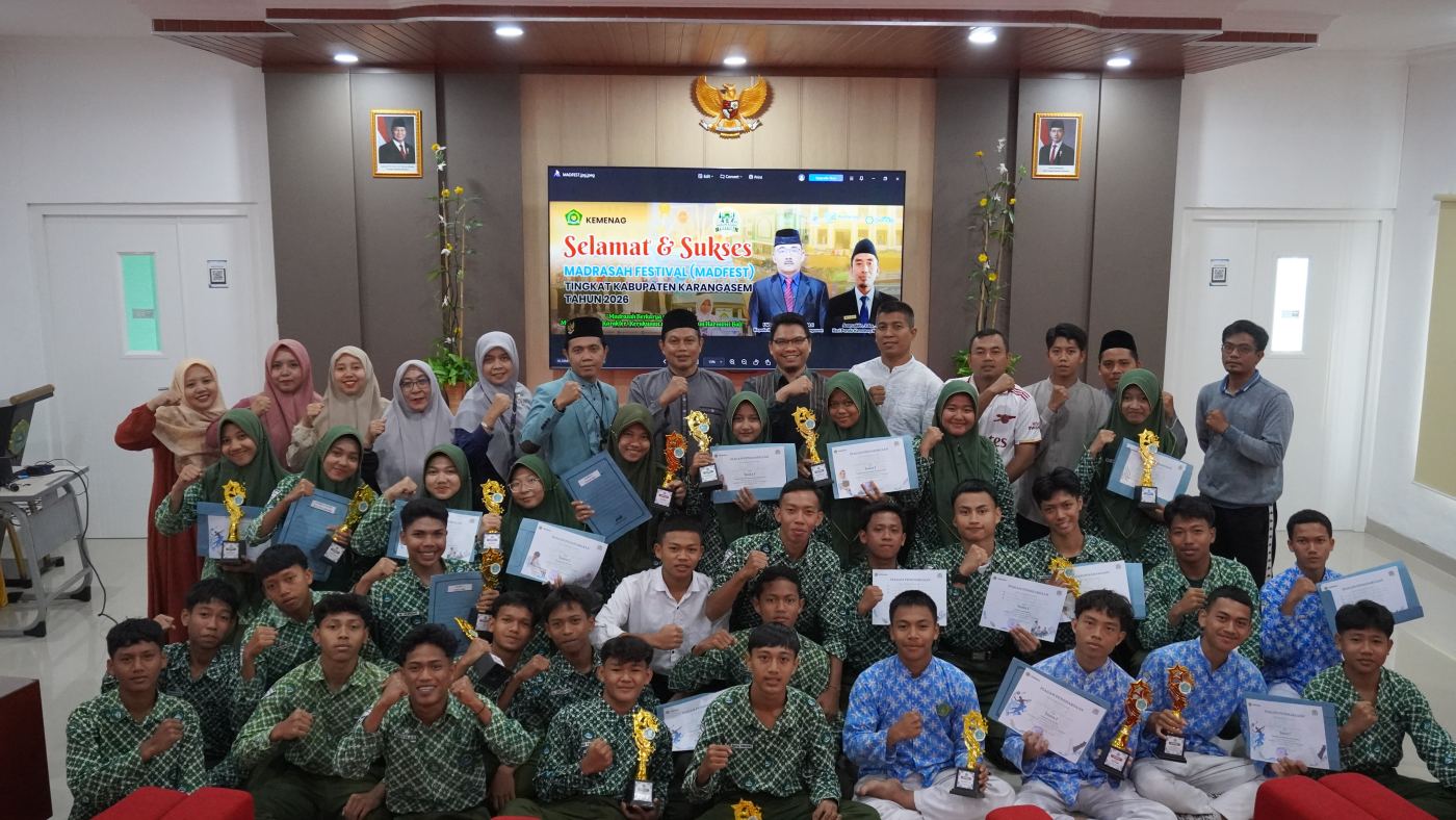 MAN Karangasem Raih Juara Umum 1 Madrasah Festival Kabupaten Karangasem 2026